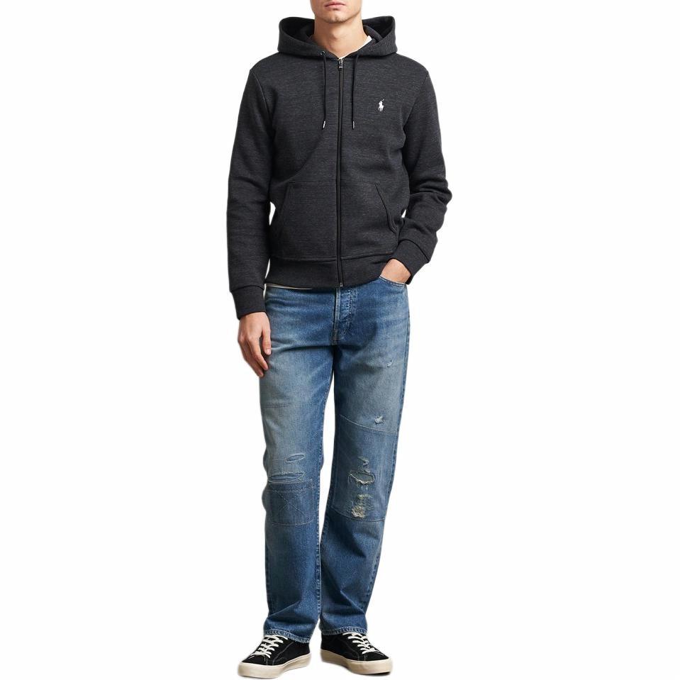 Lookbook Polo Ralph Lauren 黑色長袖連帽拉鍊外套 710881517-052