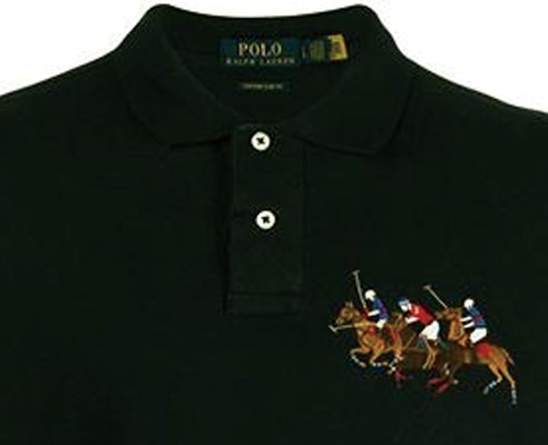 Polo Ralph Lauren 黑色长袖字母骑士设计 Polo 衫 710814769-001 Lookbook Polo Ralph Lauren 黑色长袖字母骑士设计 Polo 衫 710814769-001