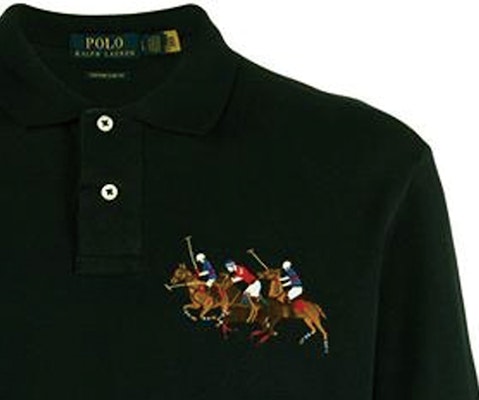 Polo Ralph Lauren 黑色长袖字母骑士设计 Polo 衫 710814769-001 Sizing Polo Ralph Lauren 黑色长袖字母骑士设计 Polo 衫 710814769-001