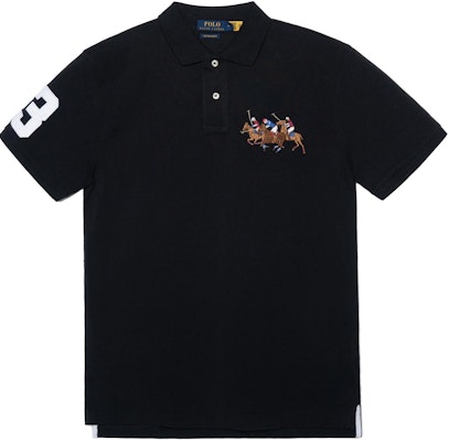 Polo Ralph Lauren黑色繡標商標短袖POLO衫 710814437-001 Buy Polo Ralph Lauren黑色繡標商標短袖POLO衫 710814437-001