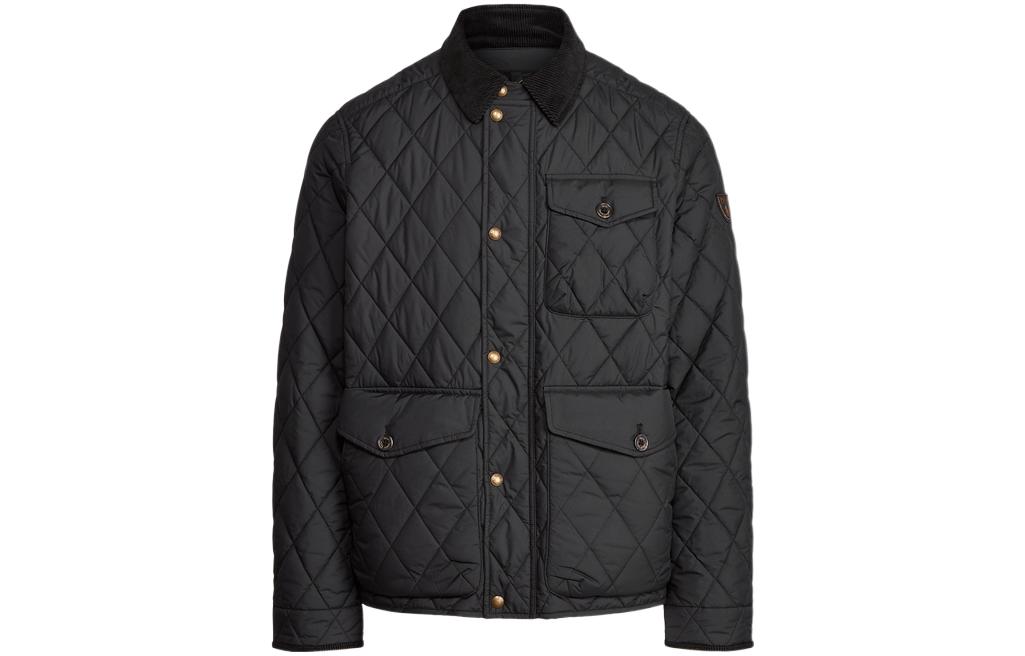 Polo Ralph Lauren  Black Quilted Long Sleeve Casual Jacket. MNPOOTW16020651-001