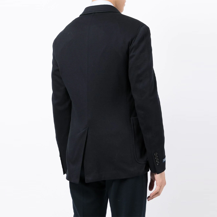 Shop Polo Ralph Lauren 黑色單排扣西裝外套附品牌標誌 715783014-003