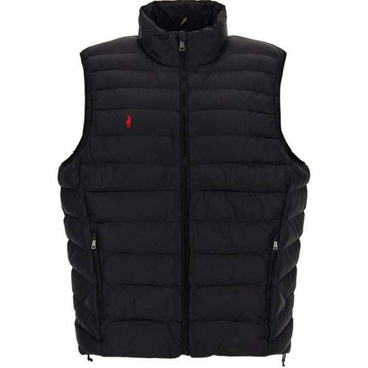 Polo Ralph Lauren  Black Sleeveless Vest with Logo Pony Embroidery. 710949962-002