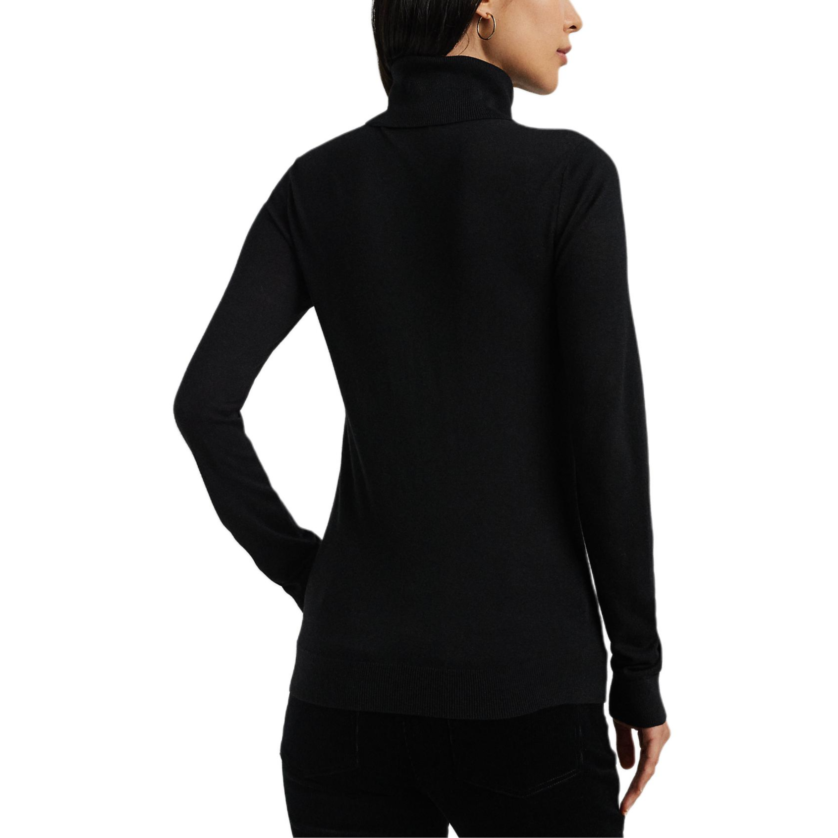 Polo Ralph Lauren  Black Slim Fit Turtleneck Knit Pullover Sweater WMLRSWES6820675 圖 4