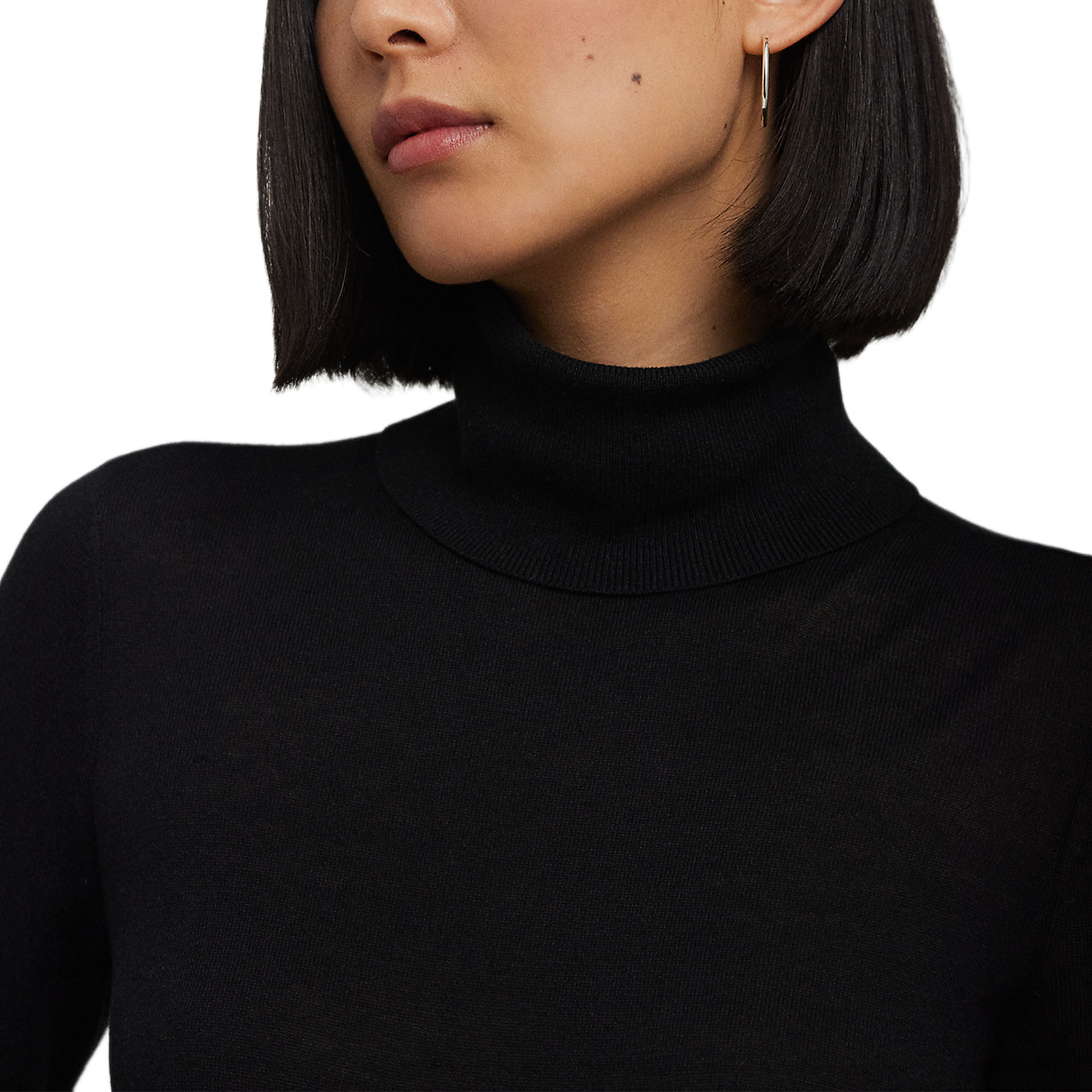 Polo Ralph Lauren  Black Slim Fit Turtleneck Knit Pullover Sweater WMLRSWES6820675 圖 6