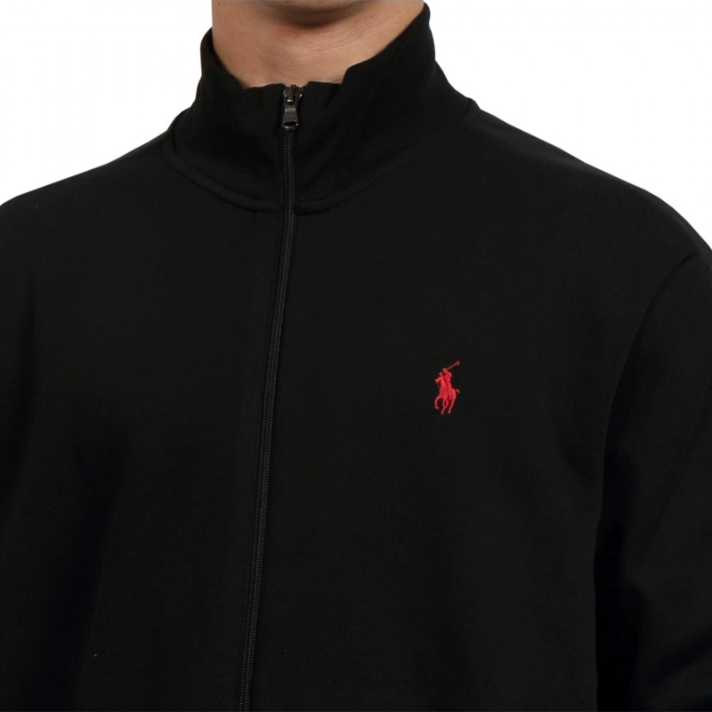 Polo Ralph Lauren  Black Solid Logo Embroidered Zip-Up Jacket 710881509-001 圖 9