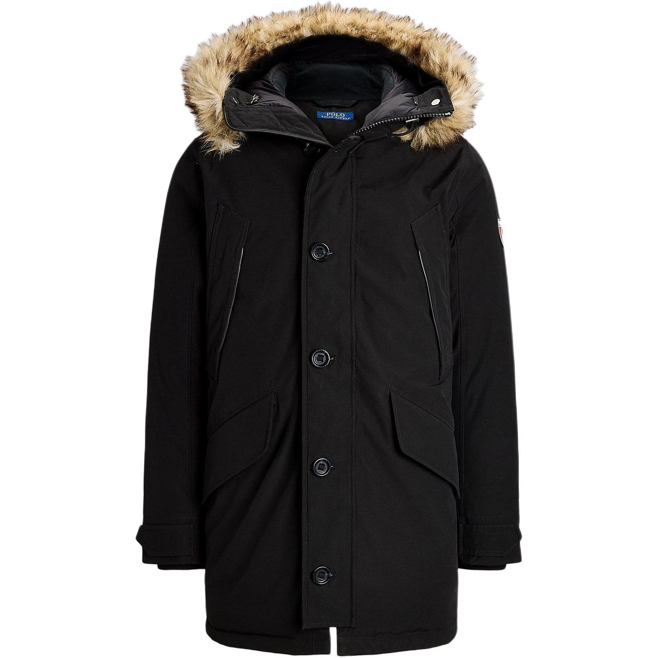 Polo Ralph Lauren  Black Solid Long-Sleeve Zip-Up Hoodie Jacket. 710756916-004