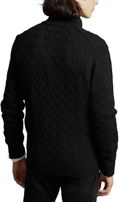 Polo Ralph Lauren 黑色羅紋高領全拉鏈針織毛衣. MNPOSWE16821085-001 Purchase Polo Ralph Lauren 黑色羅紋高領全拉鏈針織毛衣. MNPOSWE16821085-001