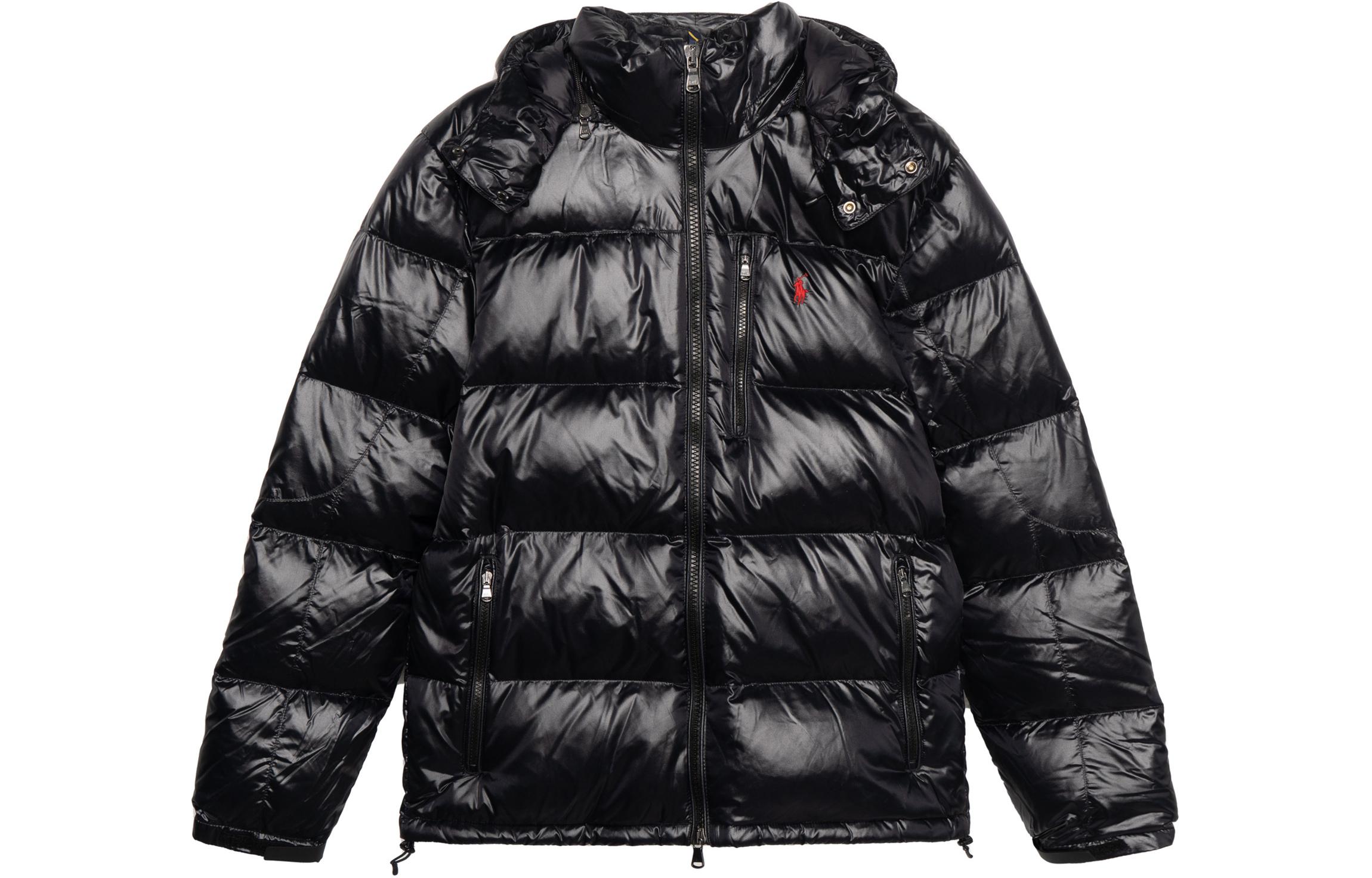 Polo Ralph Lauren  Black Solid Slim Fit Puffer Jacket with Zip. MNPOOTW16020653-001