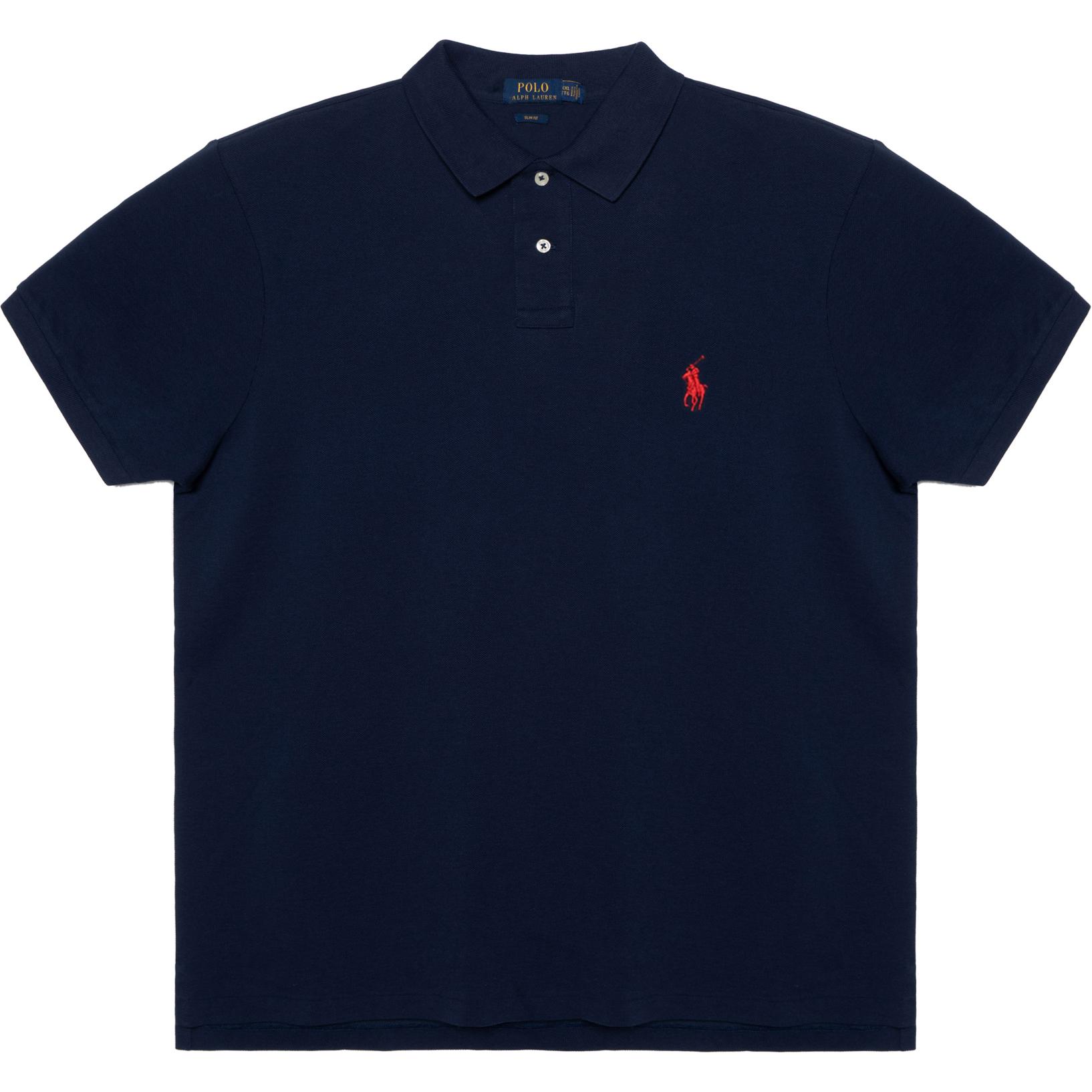 Polo Ralph Lauren  Blue Cotton Casual Short Sleeve Polo Shirt. 710795080007-NEWPORT