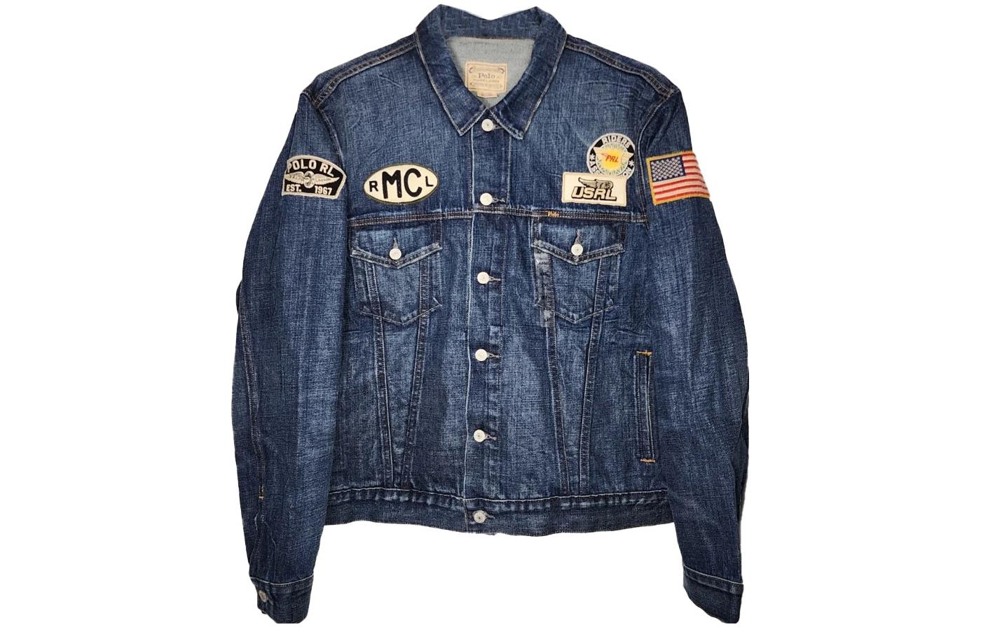 Polo Ralph Lauren  Blue Denim Jacket with Letter Pattern Print. 710825889-001 圖 2
