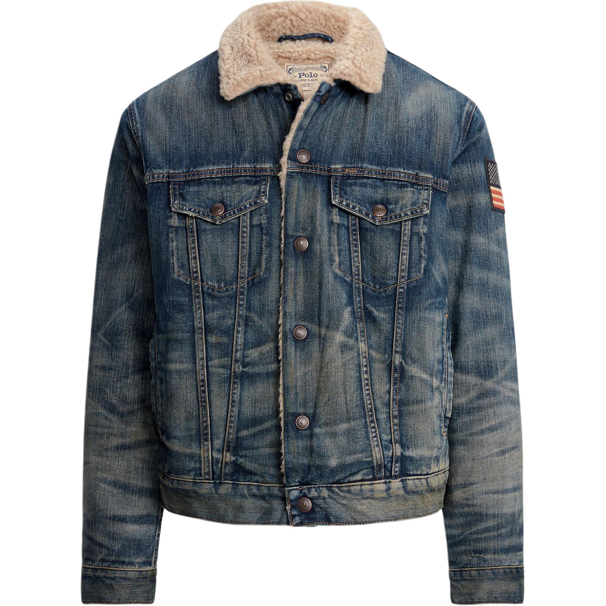 Polo Ralph Lauren  Blue Denim Single-Breasted Long-Sleeve Jacket. 710850379-001