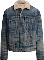 Polo Ralph Lauren Blue Denim Single-Breasted Long-Sleeve Jacket. 710850379-001 Polo Ralph Lauren Blue Denim Single-Breasted Long-Sleeve Jacket. 710850379-001