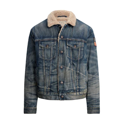 Polo Ralph Lauren Blue Denim Single-Breasted Long-Sleeve Jacket. 710850379-001