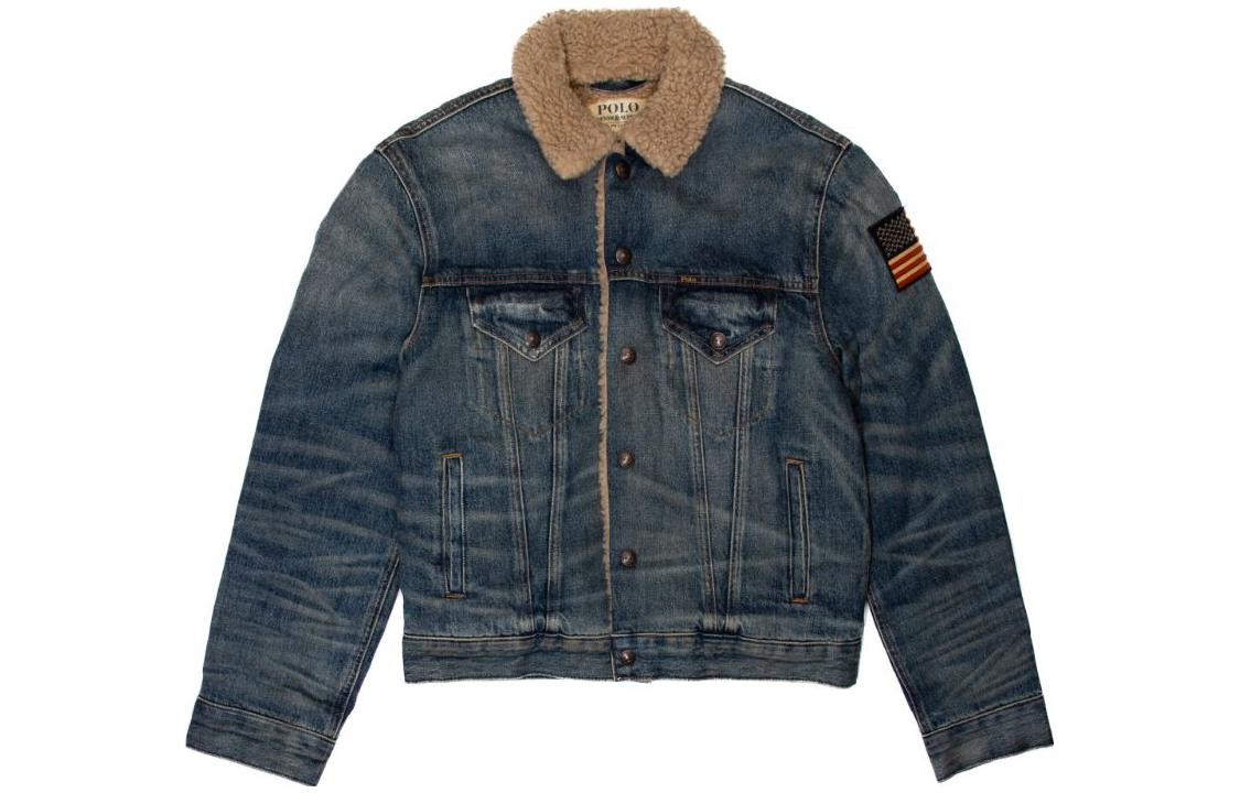Order ポロラルフローレン ブルーデニム シングルジャケット 長袖 アウター 710850379-001
