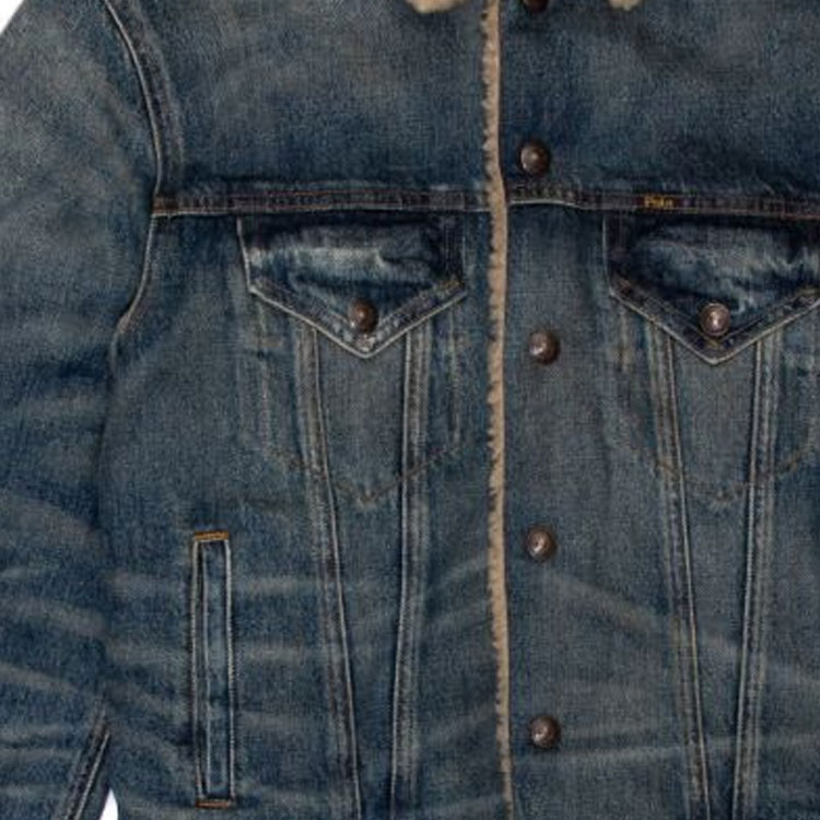 Purchase ポロラルフローレン ブルーデニム シングルジャケット 長袖 アウター 710850379-001