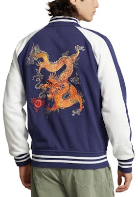 Chaqueta Azul Polo Ralph Lauren con Logo y Bordado de Dragón. MNPOKNI16823348-400 Shop Chaqueta Azul Polo Ralph Lauren con Logo y Bordado de Dragón. MNPOKNI16823348-400