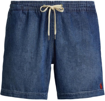 Polo Ralph Lauren 藍色中腰抽繩丹寧短褲馬球標誌設計。 MNPODNM10920079-400 Buy Polo Ralph Lauren 藍色中腰抽繩丹寧短褲馬球標誌設計。 MNPODNM10920079-400