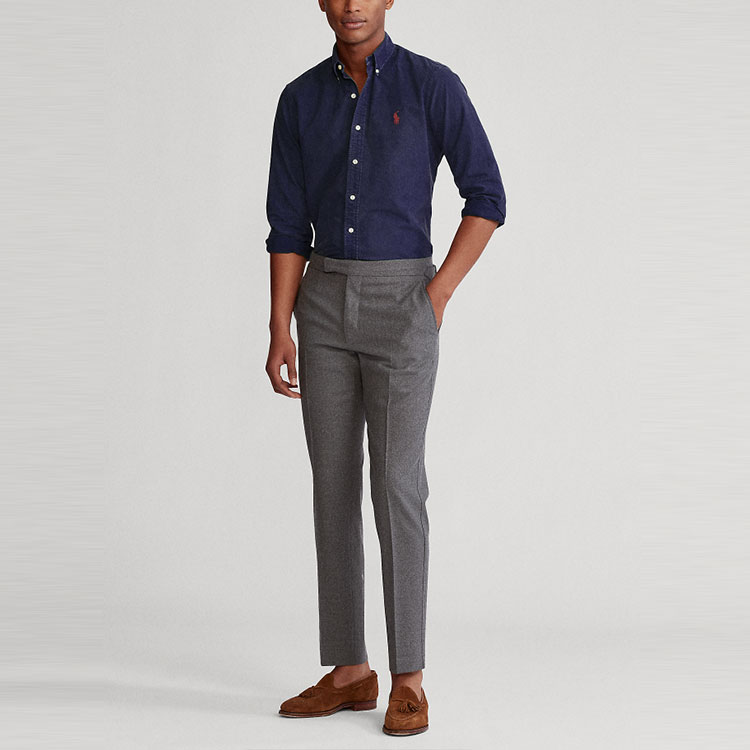 Polo Ralph Lauren  Blue Oxford Long Sleeve Shirt with Embroidered Pony. MNPOWOV16820356 圖 3