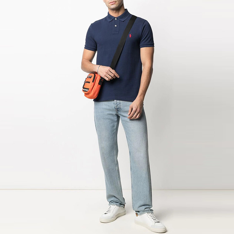 Polo Ralph Lauren  Blue Short Sleeve Polo Shirt with Embroidered Logo. 710795080-007 圖 4