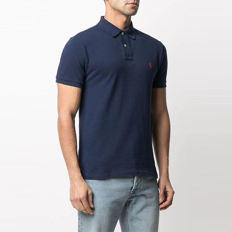 Polo Ralph Lauren  Blue Short Sleeve Polo Shirt with Embroidered Logo. 710795080-007 圖 5
