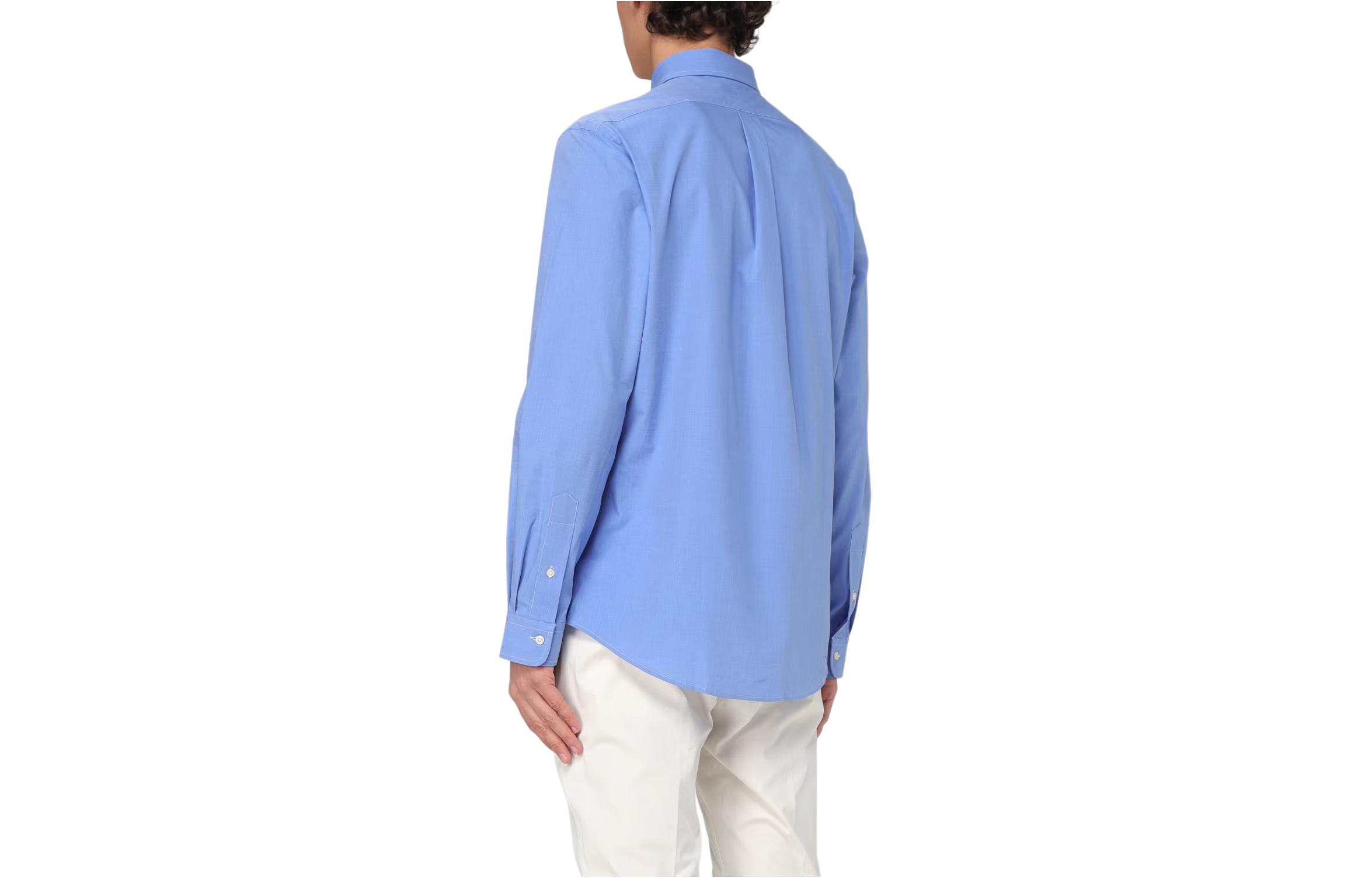 Polo Ralph Lauren  Blue Solid Button-Down Slim Fit Long Sleeve Shirt 710928254-003 圖 3