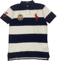 Polo Ralph Lauren Blue Striped Cotton Short Sleeve Polo Shirt. 710804822-001 Polo Ralph Lauren Blue Striped Cotton Short Sleeve Polo Shirt. 710804822-001