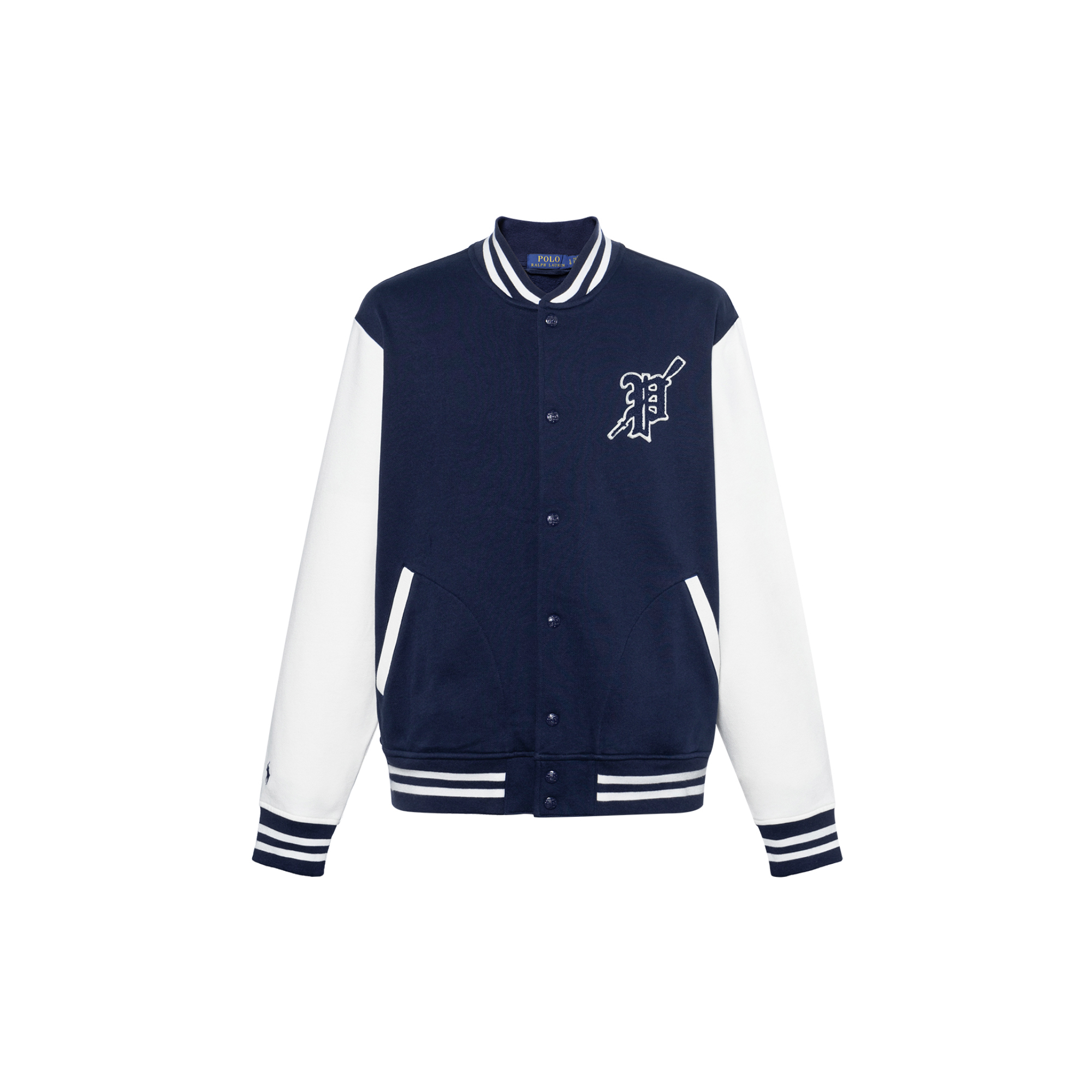 Polo Ralph Lauren  Blue Striped Print Single-Breasted Casual Jacket. 710917913-002