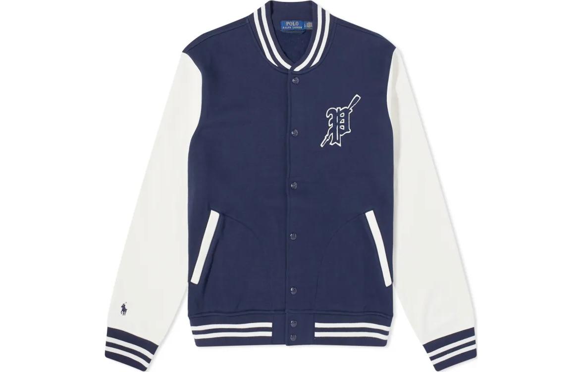 Order 拉夫劳伦蓝条纹单排扣休闲夹克。 710917913-002