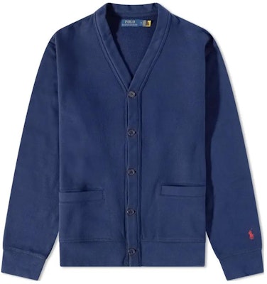 Polo Ralph Lauren Kardigan Rajut V-Neck Biru dengan Logo Bordir. 710909668-001 Buy Polo Ralph Lauren Kardigan Rajut V-Neck Biru dengan Logo Bordir. 710909668-001