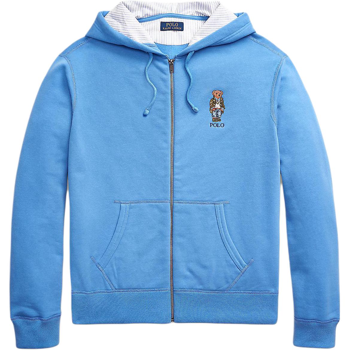 Polo Ralph Lauren  Blue Zip-Up Fleece Hoodie Jacket. MNPOKNI16823-529