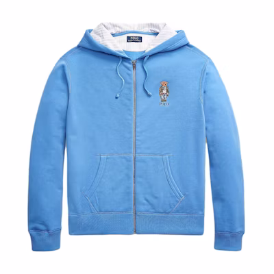Polo Ralph Lauren Blue Zip-Up Fleece Hoodie Jacket. MNPOKNI16823-529