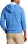 Shop Polo Ralph Lauren Blue Zip-Up Fleece Hoodie Jacket. MNPOKNI16823-529