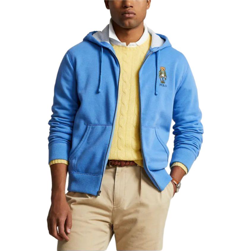 Polo Ralph Lauren  Blue Zip-Up Fleece Hoodie Jacket. MNPOKNI16823-529 圖 5