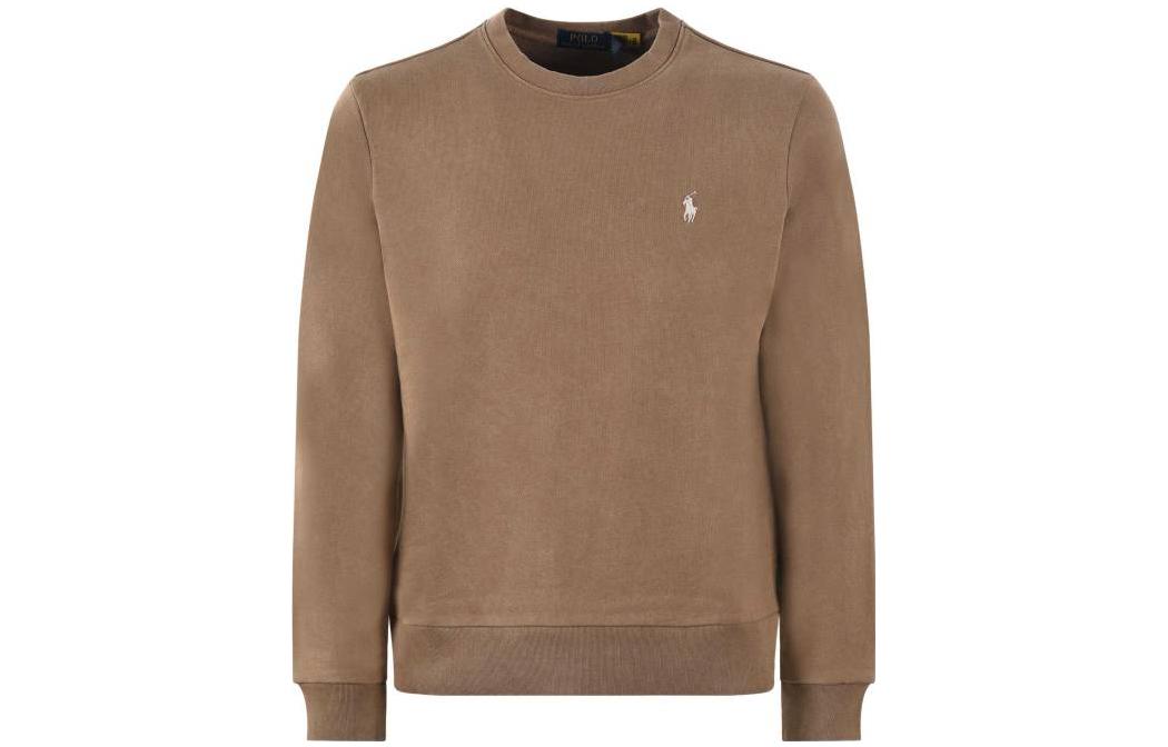 Polo Ralph Lauren  Brown Cotton Crewneck Sweatshirt with Logo. 916689004