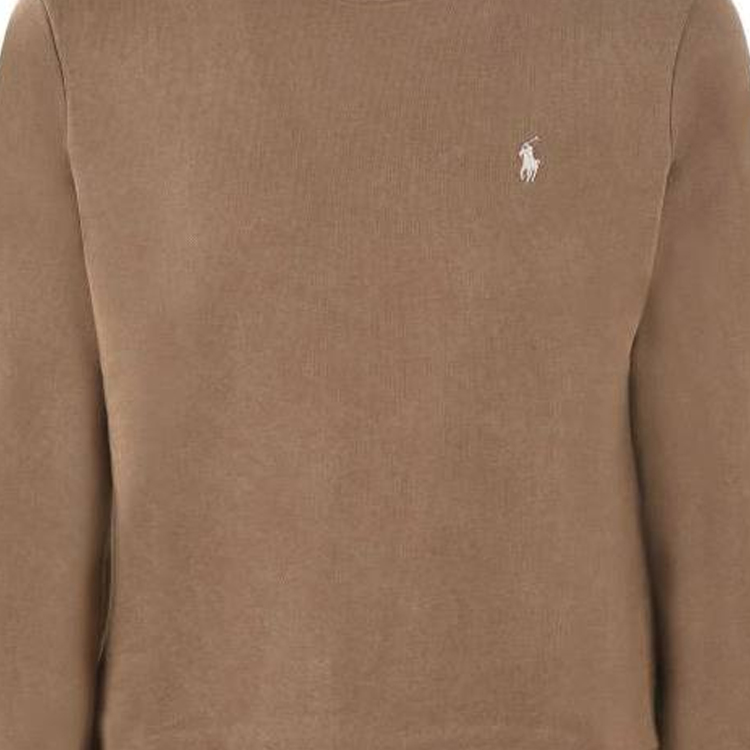 Sizing Polo Ralph Lauren Baju Sweater Coklat Crewneck Kapas dengan Logo. 916689004