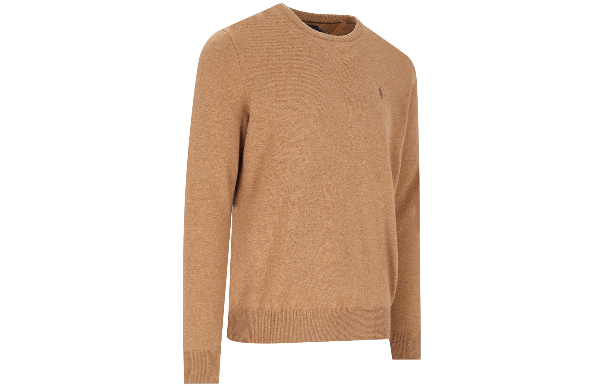 Polo Ralph Lauren  Brown Embroidered Knit Crewneck Sweater. 710876714012-200 圖 4
