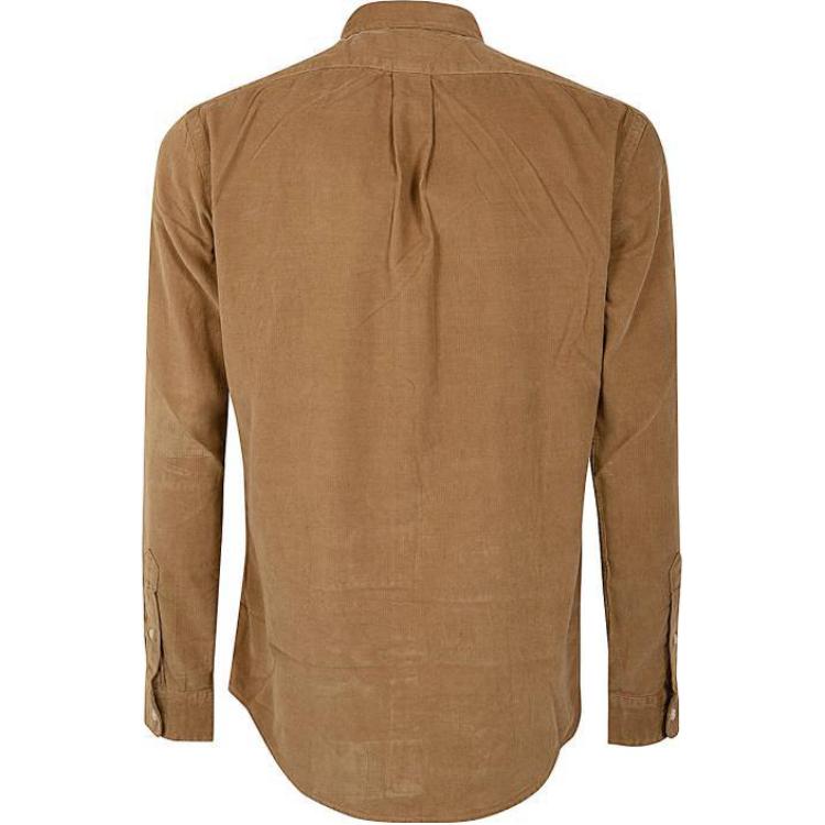 Lookbook Polo Ralph Lauren  Brown Long Sleeve Shirt with Embroidered Logo. 710818761-023