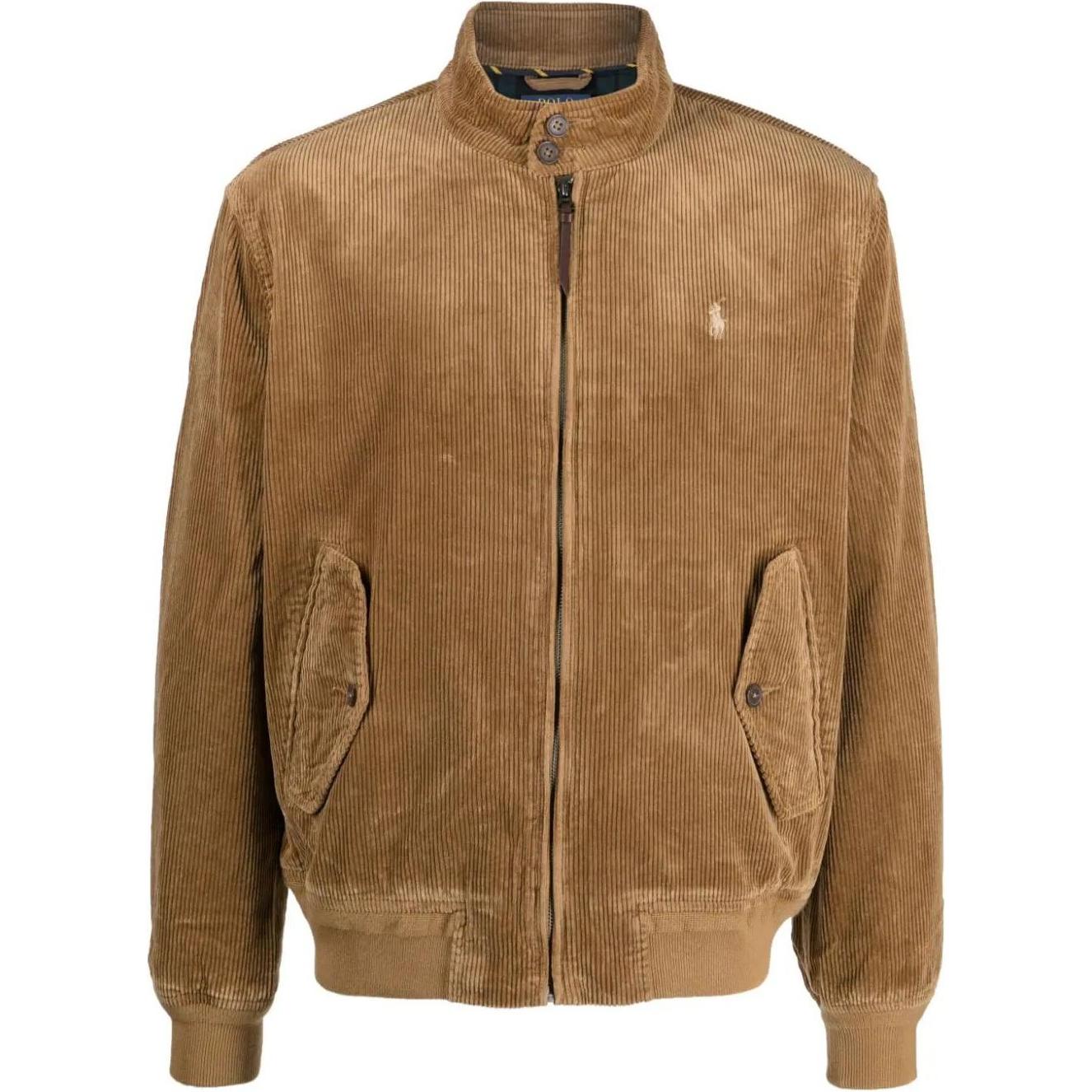 Polo Ralph Lauren  Brown Zip-Up Stand Collar Long-Sleeve Jacket. 710914227-002