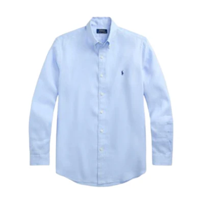 Polo Ralph Lauren Button-Up Logo Long Sleeve Shirt Blue. 710966292-011