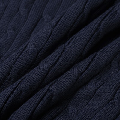 Polo Ralph Lauren Cable Knit Crewneck Sweater - Navy Blue. 710775885-001 Cheap Polo Ralph Lauren Cable Knit Crewneck Sweater - Navy Blue. 710775885-001