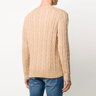 Suéter de Punto Trenzado Marrón Polo Ralph Lauren. 710775885-014 Details for Suéter de Punto Trenzado Marrón Polo Ralph Lauren. 710775885-014