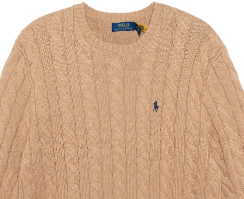 Suéter de Punto Trenzado Marrón Polo Ralph Lauren. 710775885-014 1