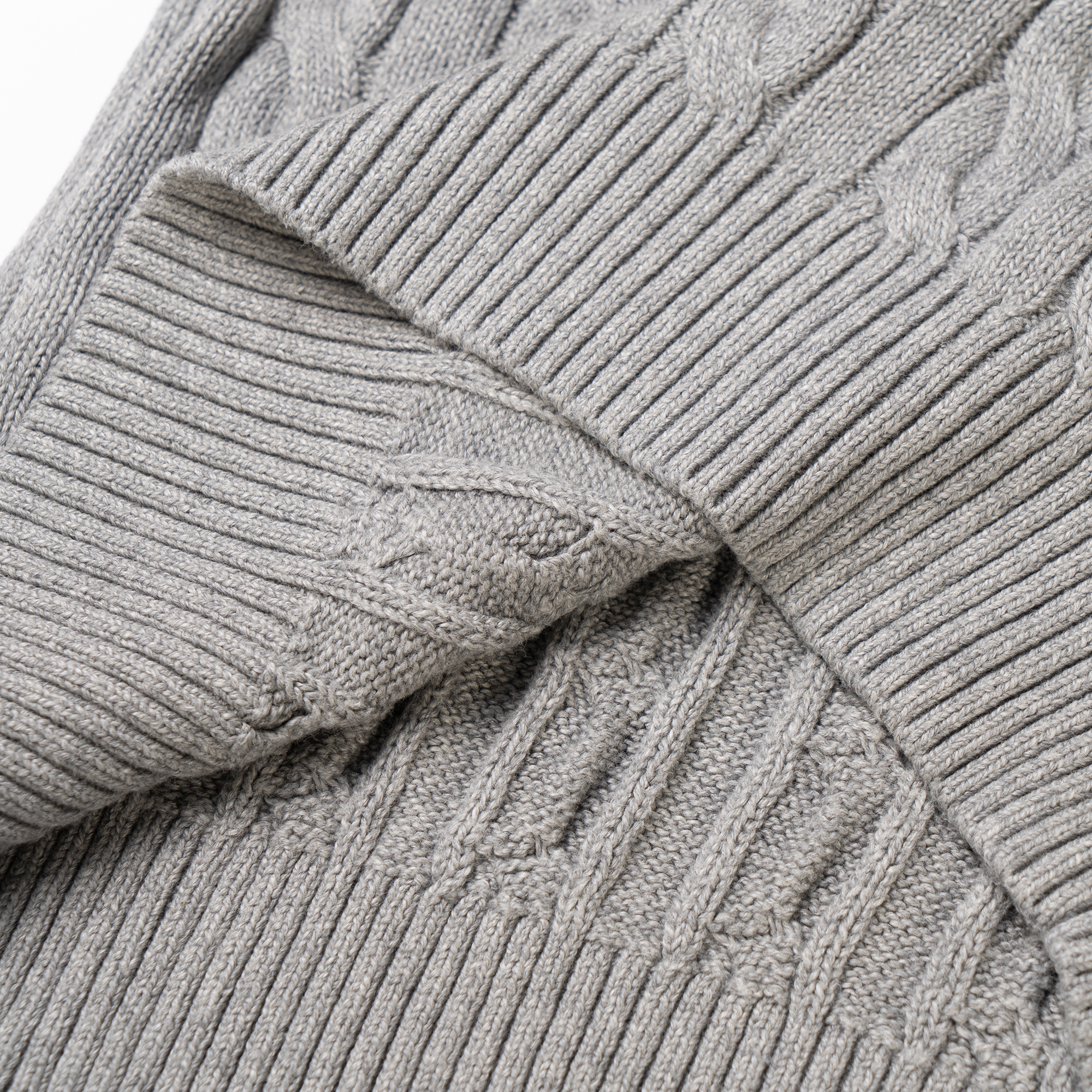 Details for ポロ ラルフローレン ケーブルニットセーター 無地 グレー 快適 スタイリッシュ 710775885-013