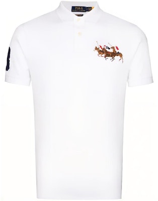 Polo Ralph Lauren Classic Cotton Polo Shirt White with Embroidered Logo. 710814437-002 Buy Polo Ralph Lauren Classic Cotton Polo Shirt White with Embroidered Logo. 710814437-002