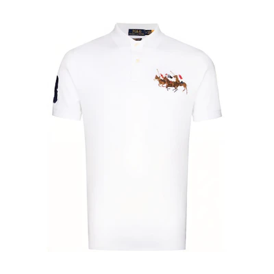 Polo Ralph Lauren Classic Cotton Polo Shirt White with Embroidered Logo. 710814437-002