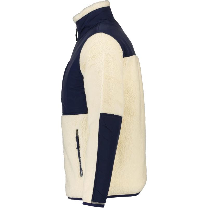 Shop Polo Ralph Lauren 拼接白色拉鍊夾克 710850412-019