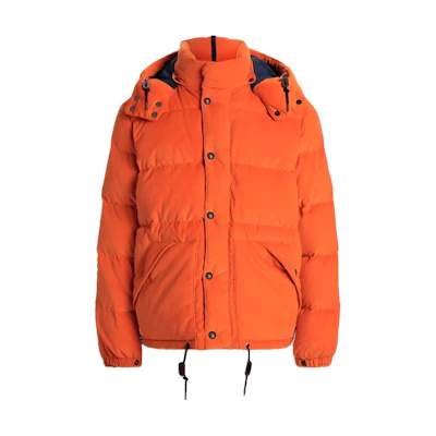 Polo Ralph Lauren Corduroy Puffer Jacket with Detachable Hood Academy Orange MNPOOTW16021499