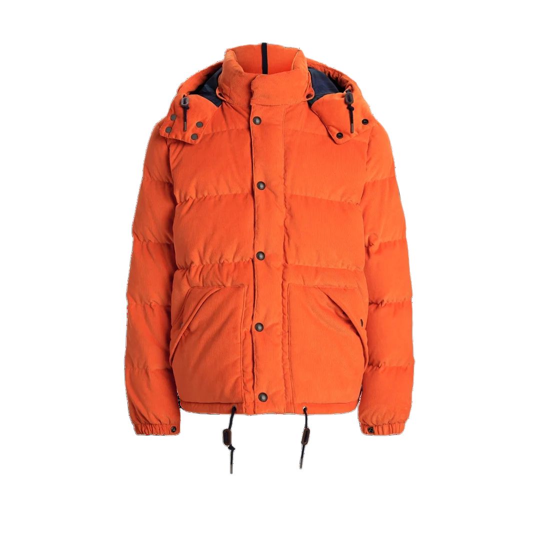 Order Polo Ralph Lauren  Corduroy Puffer Jacket with Detachable Hood Academy Orange MNPOOTW16021499