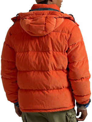 Polo Ralph Lauren Corduroy Puffer Jacket with Detachable Hood Academy Orange MNPOOTW16021499 Shop Polo Ralph Lauren Corduroy Puffer Jacket with Detachable Hood Academy Orange MNPOOTW16021499